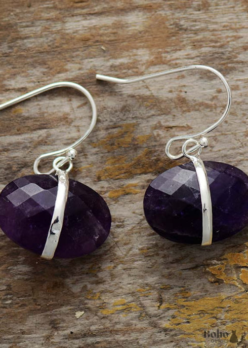 Boho Earrings, Dangle Earrings, Lapis